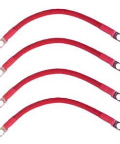 Sustainable 250mm Red Battery Connector Pack of 4
