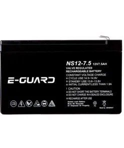 Enervision E-Guard NS12-7.5 7.5Ah 12V Gel-AGM Battery