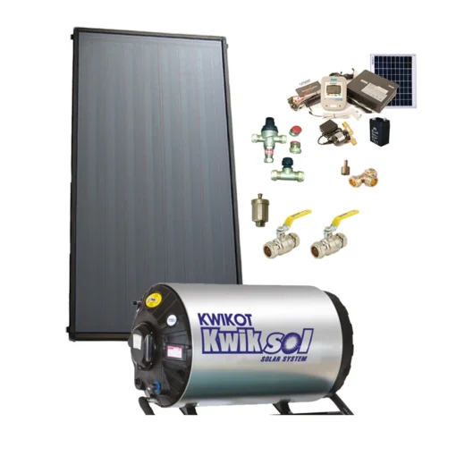 100L Complete Direct Pumped Split System Solar Water Heating Kit